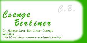 csenge berliner business card